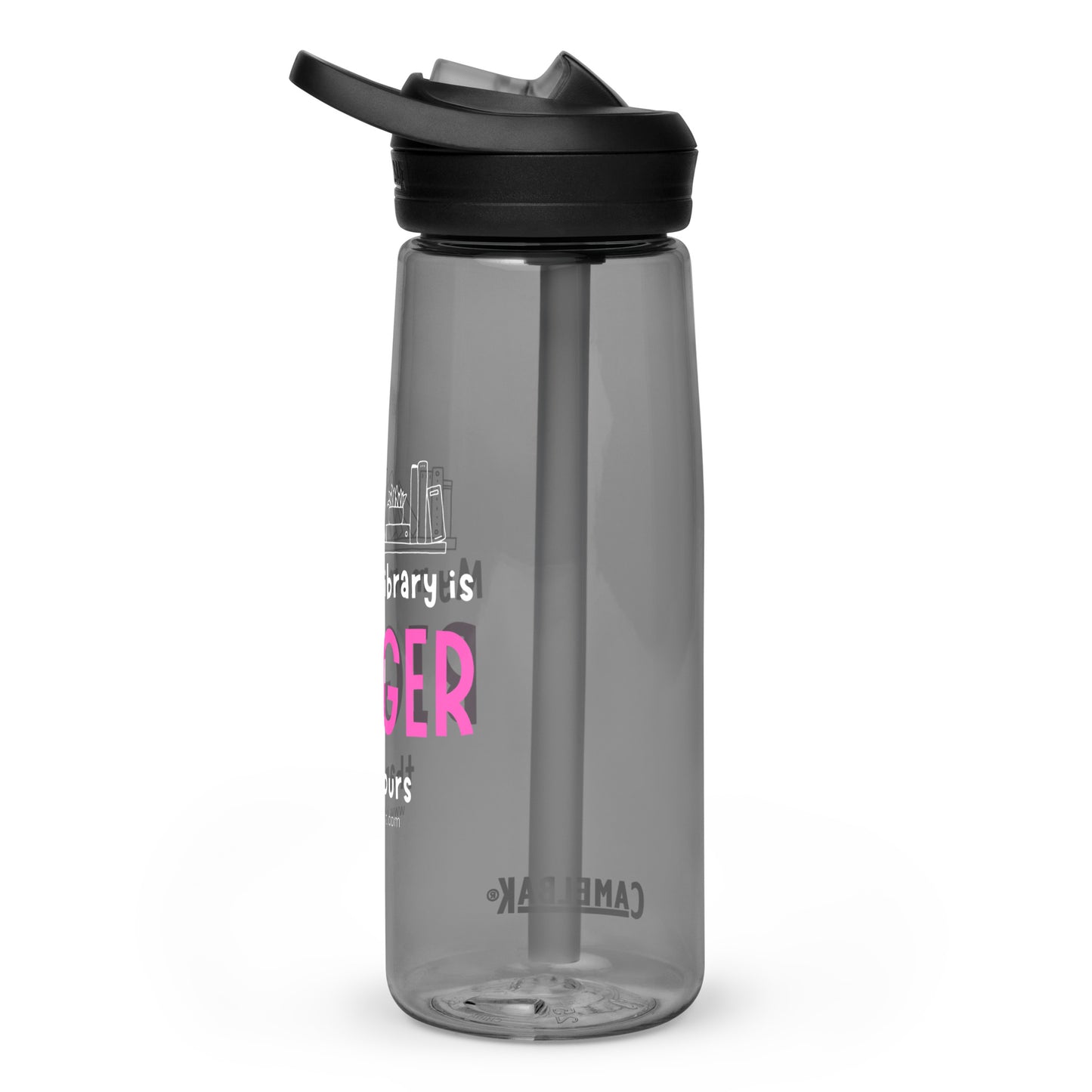 Mom's Library Sports water bottle