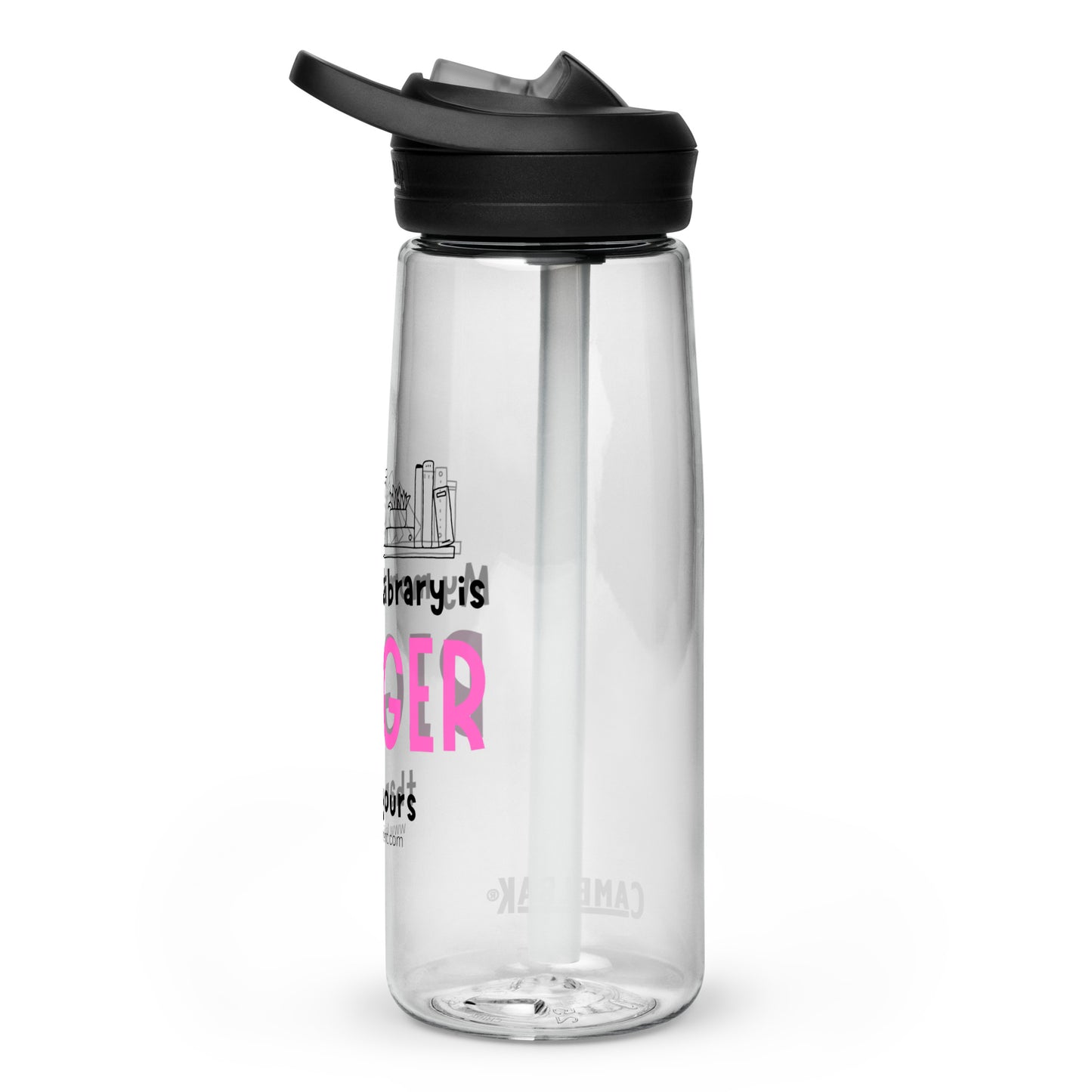 Mom's Library Sports water bottle