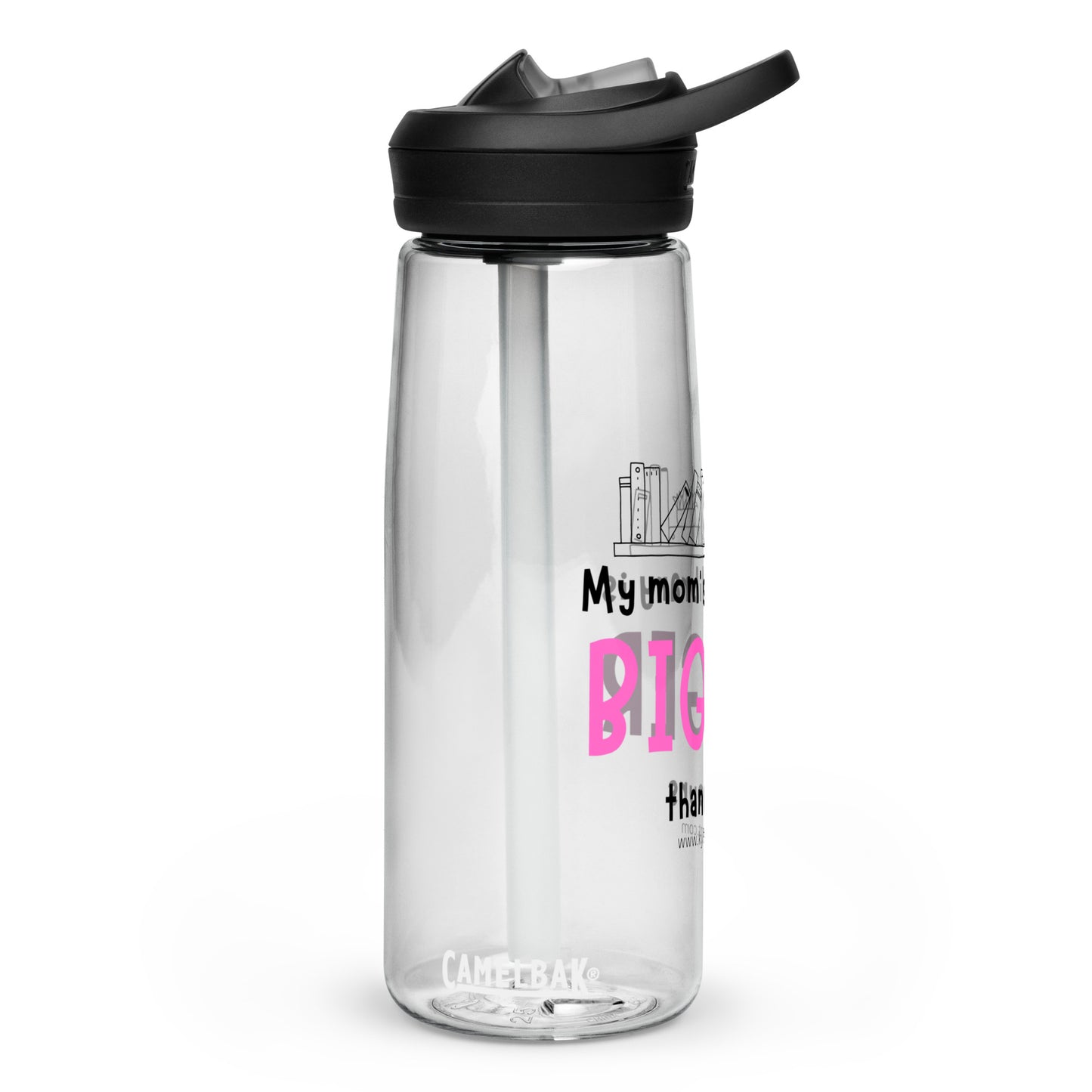 Mom's Library Sports water bottle