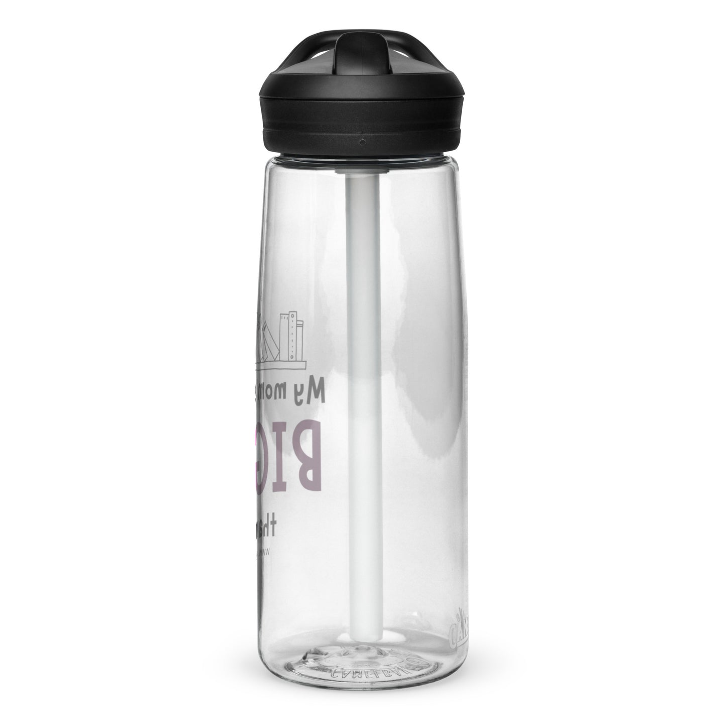 Mom's Library Sports water bottle