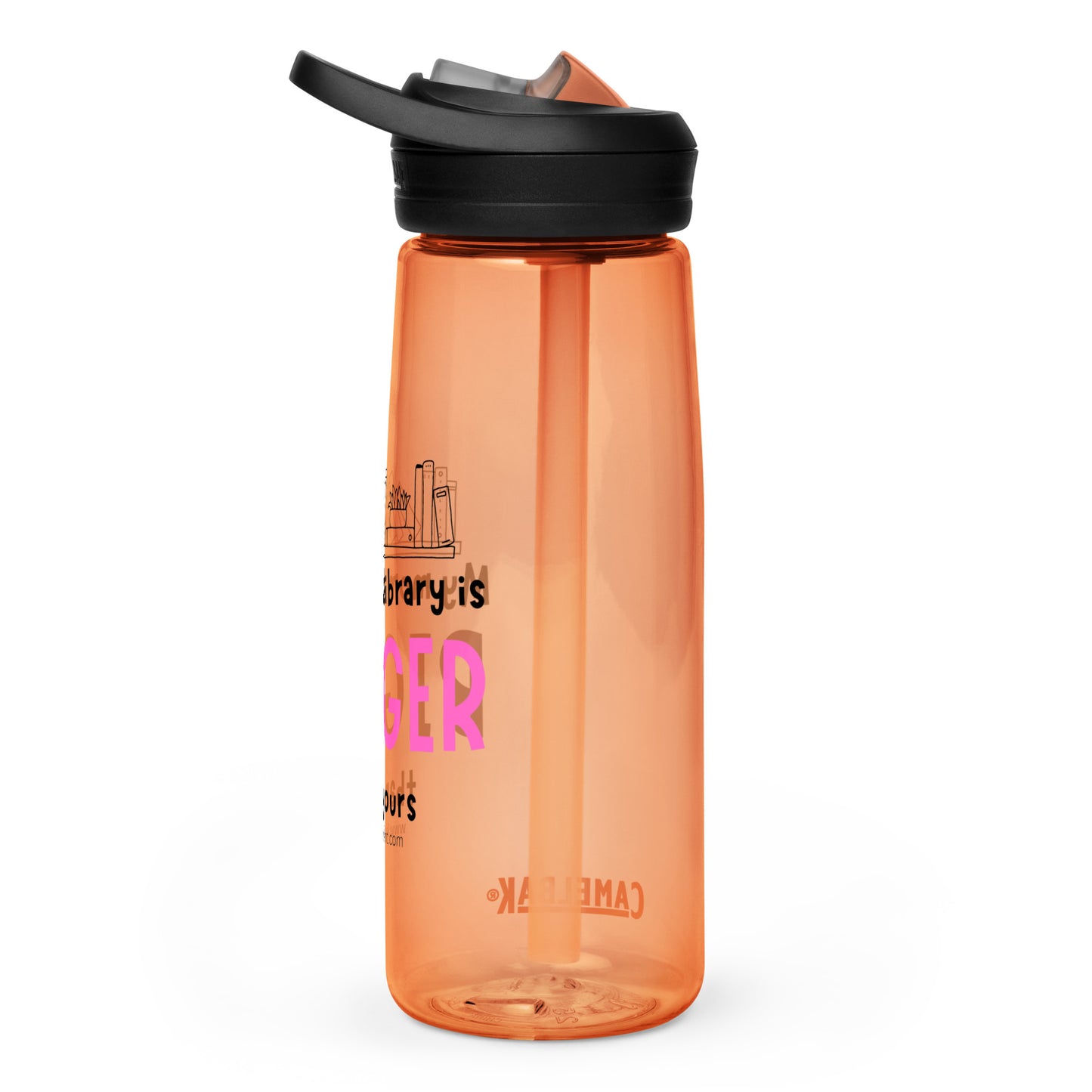 Mom's Library Sports water bottle