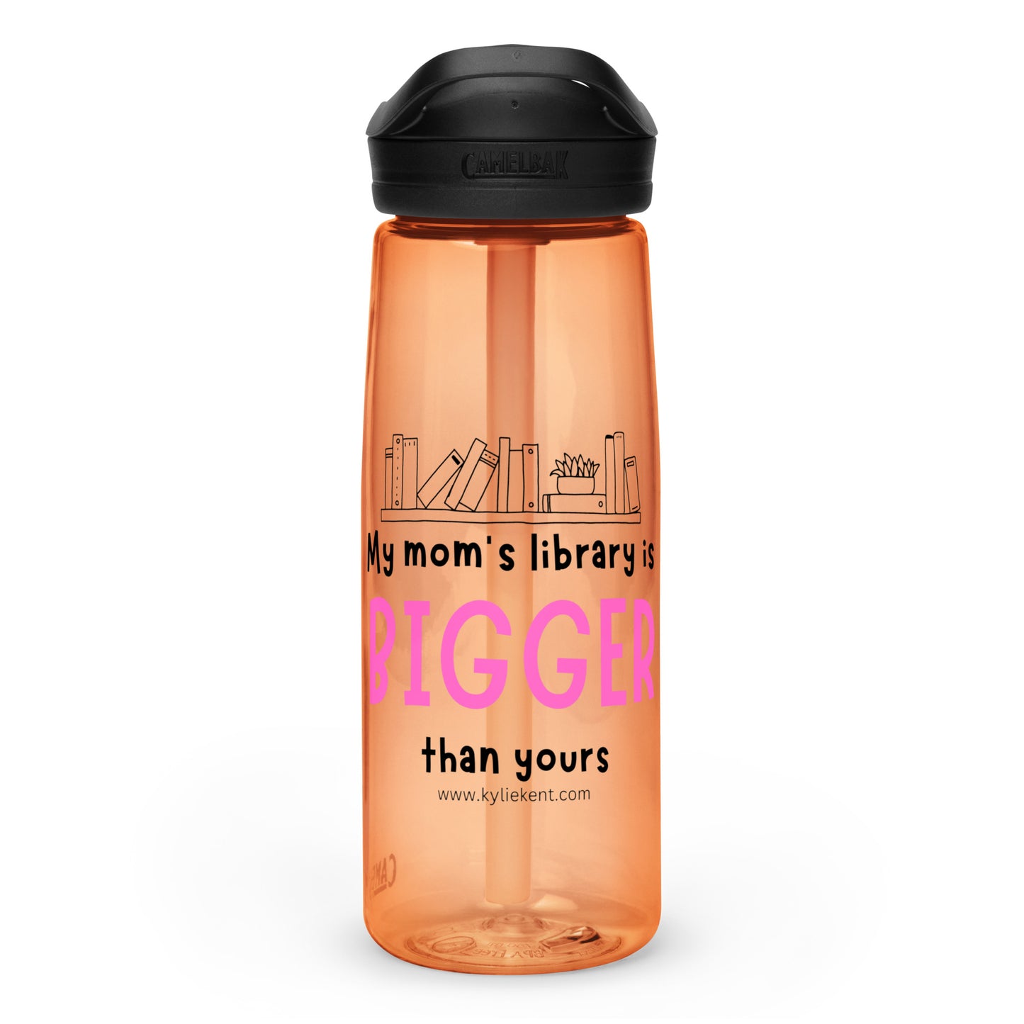 Mom's Library Sports water bottle