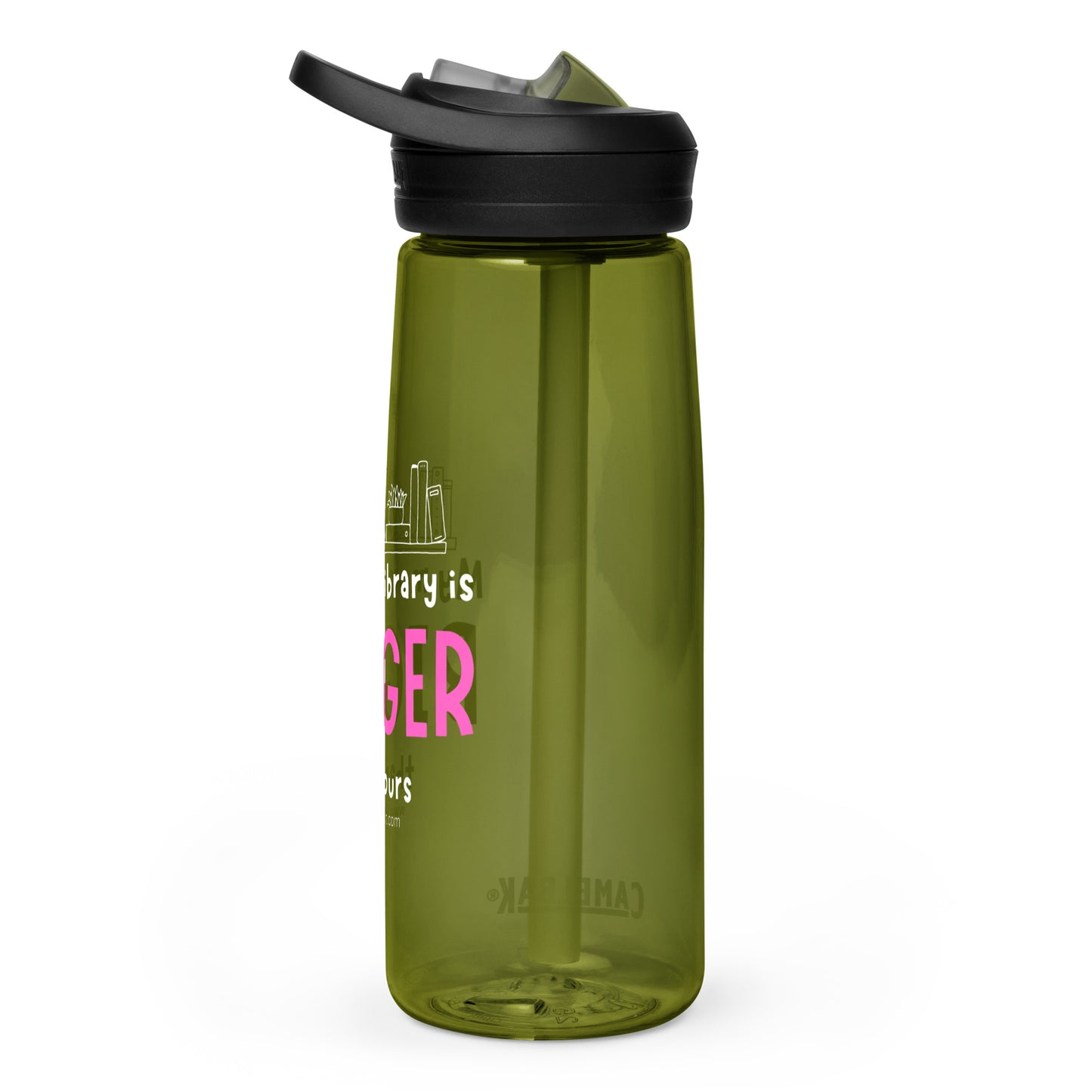 Mom's Library Sports water bottle