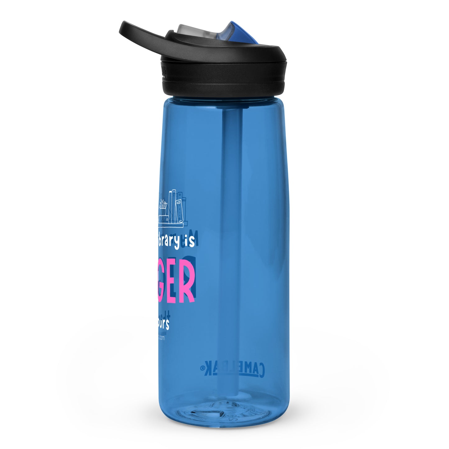 Mom's Library Sports water bottle