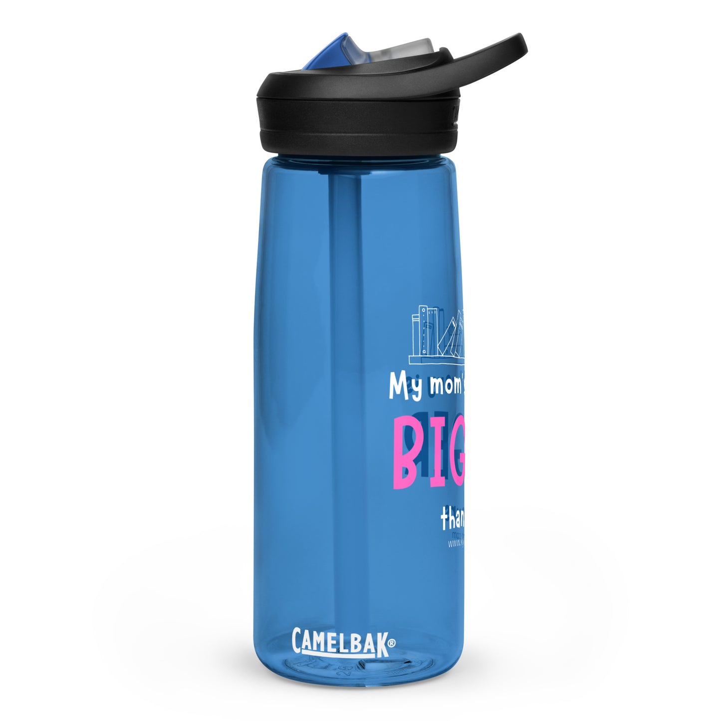 Mom's Library Sports water bottle