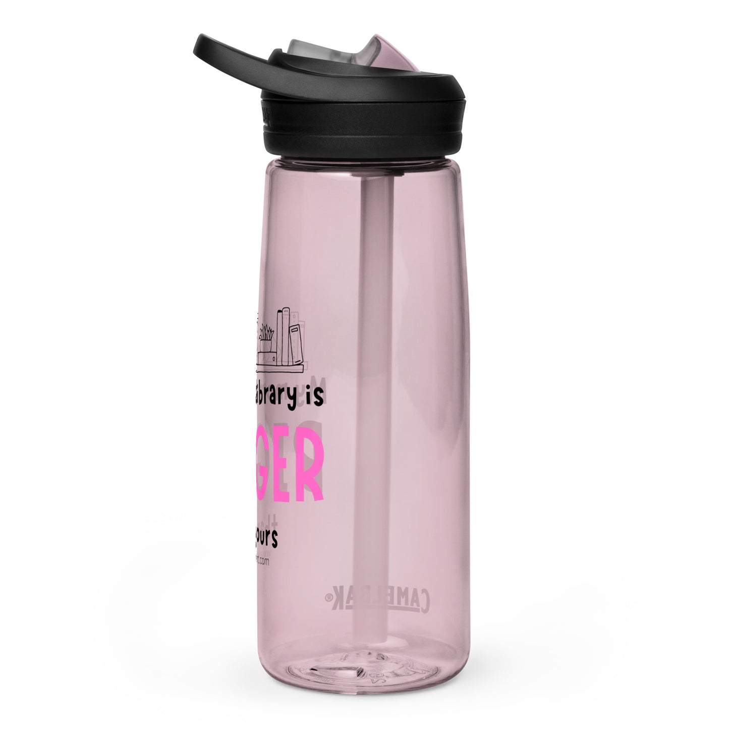 Mom's Library Sports water bottle