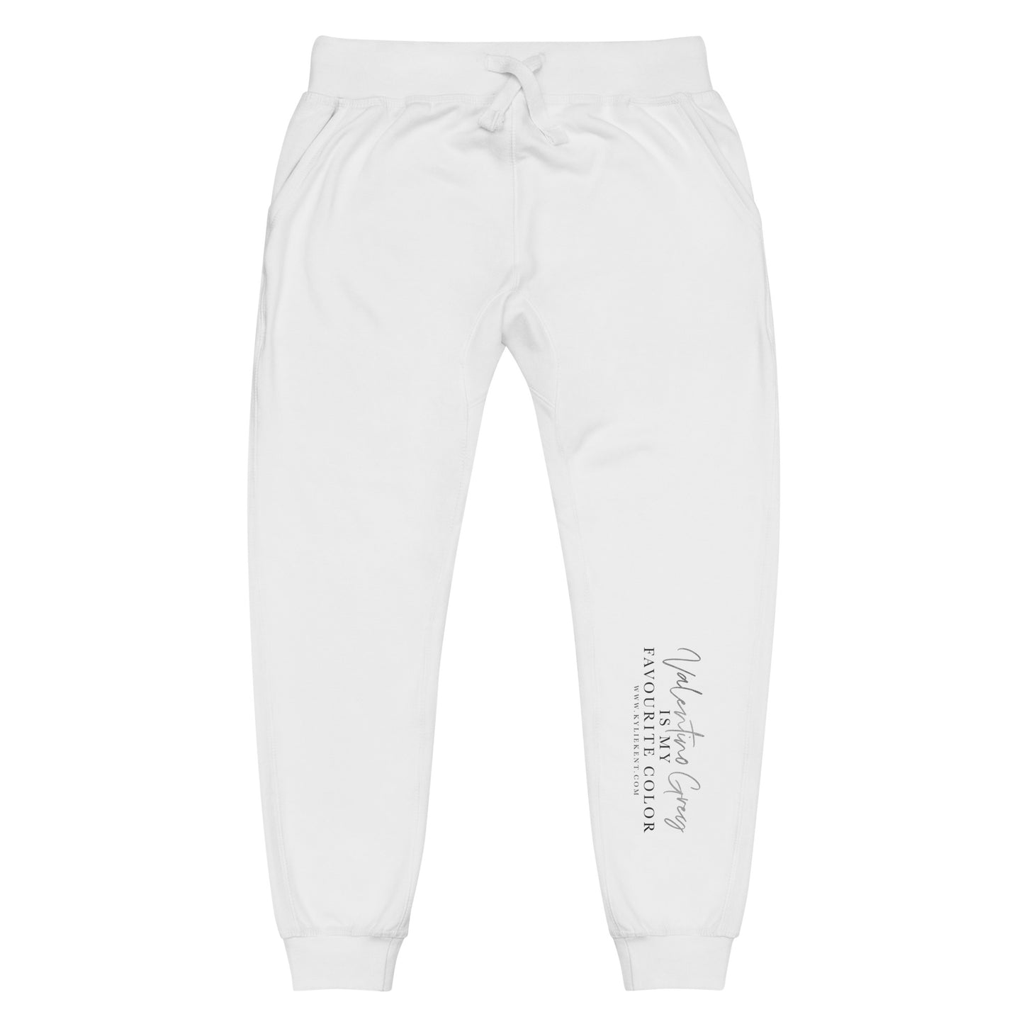 Valentino Grey Unisex fleece sweatpants