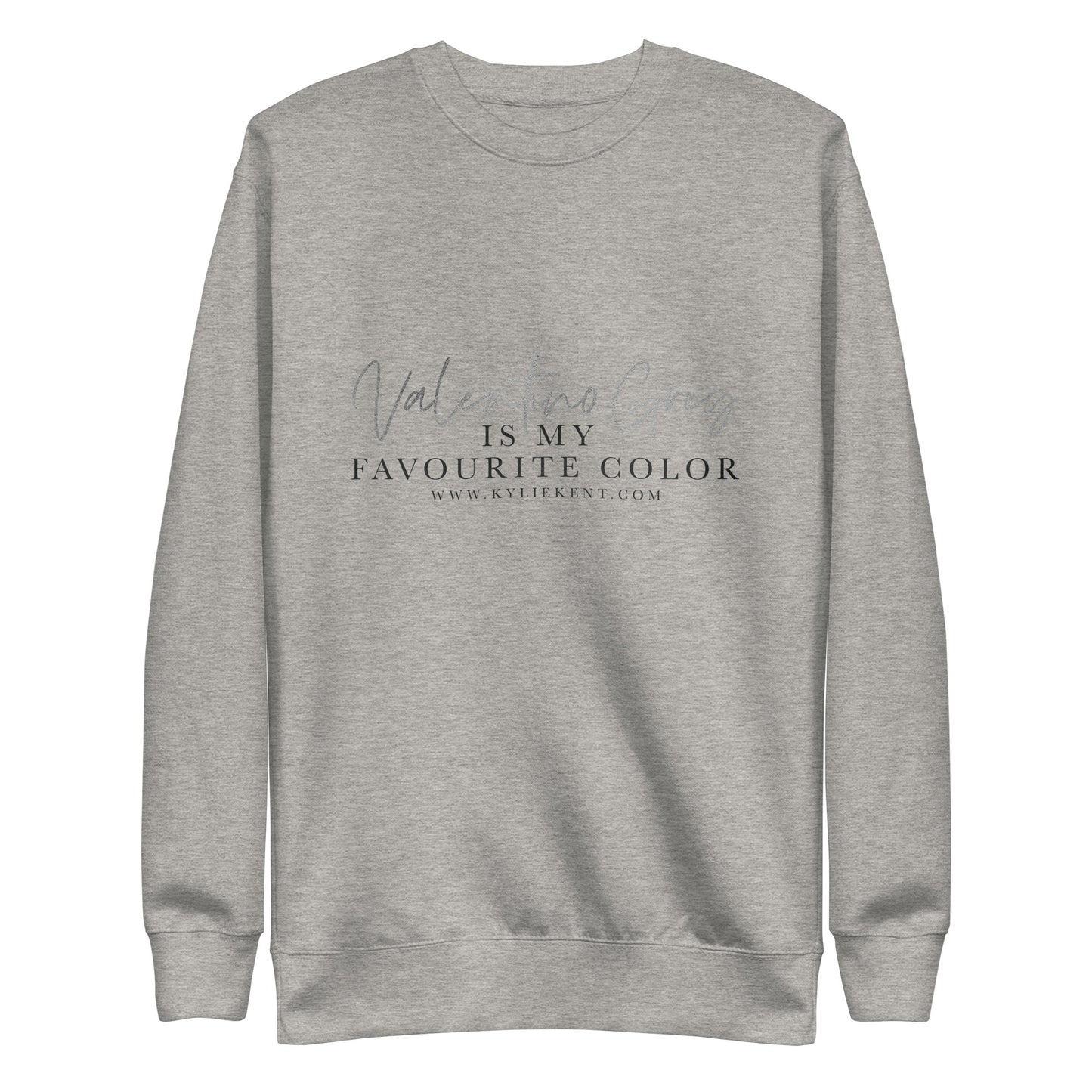 Valentino Grey Unisex Premium Sweatshirt