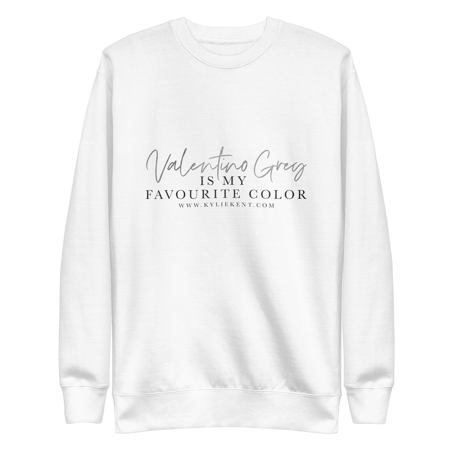 Valentino Grey Unisex Premium Sweatshirt