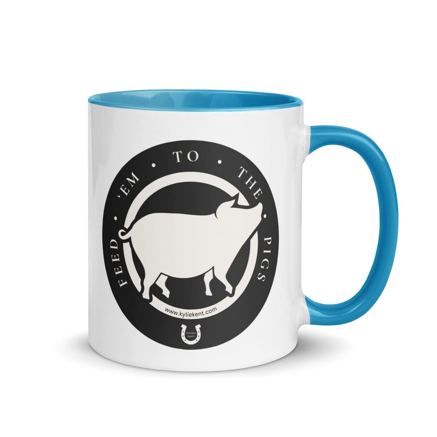 Feed 'em to the Pigs Mug with Color Inside