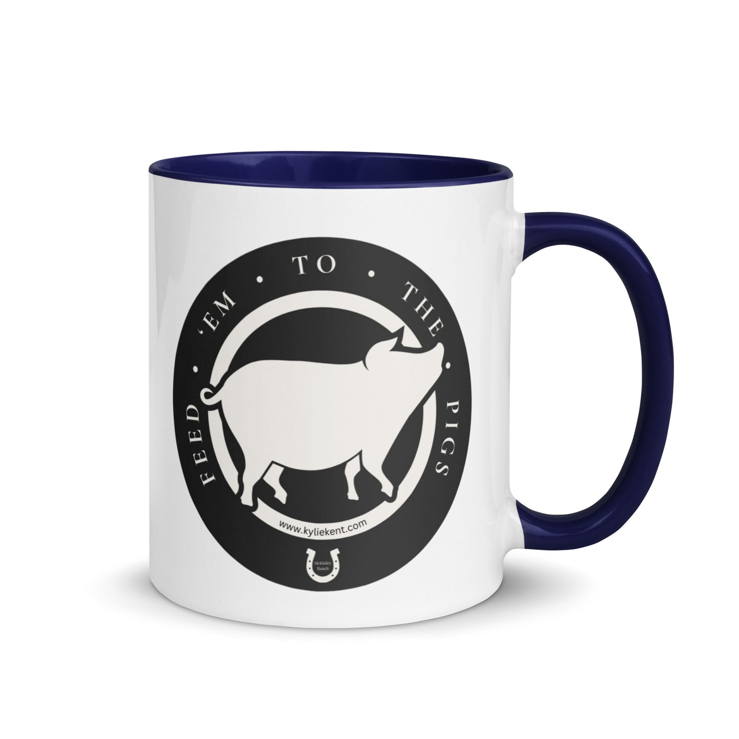 Feed 'em to the Pigs Mug with Color Inside