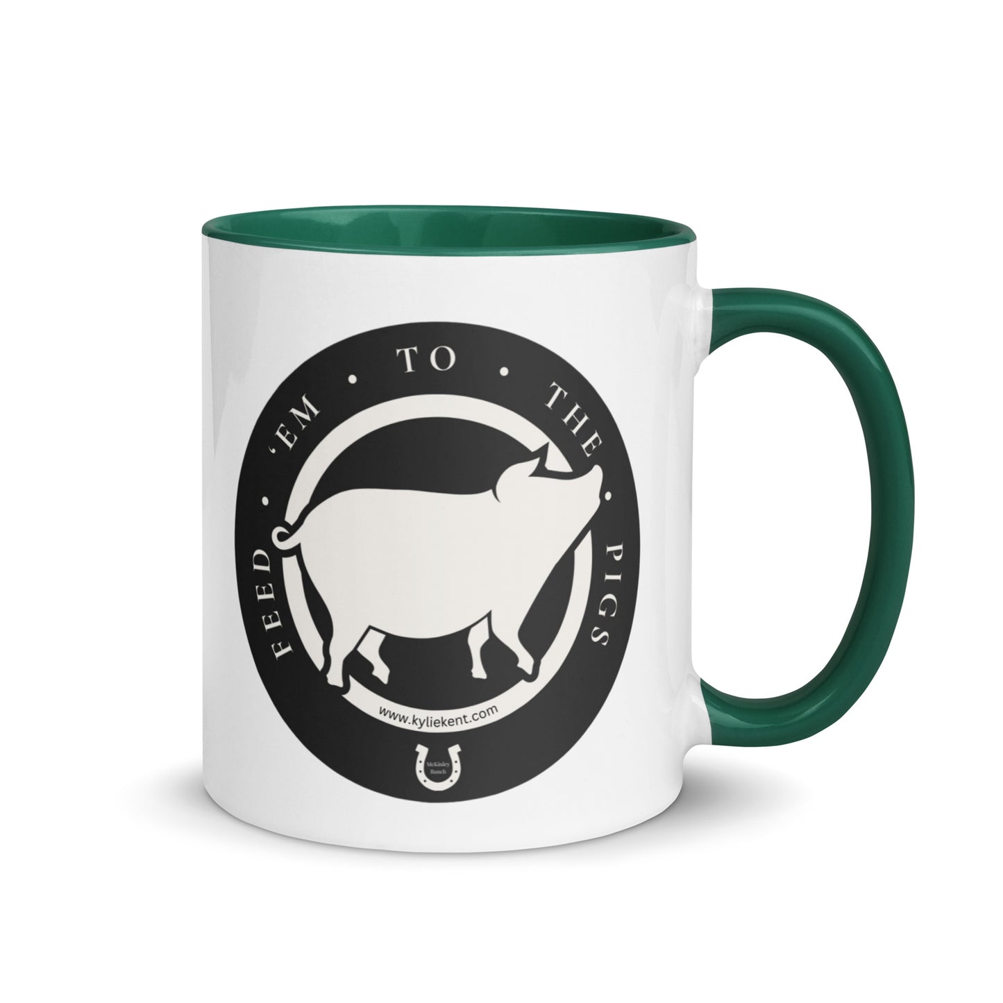 Feed 'em to the Pigs Mug with Color Inside