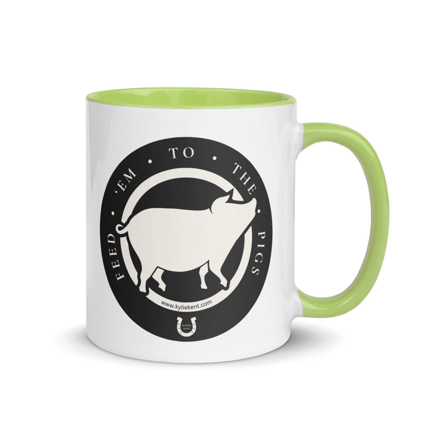 Feed 'em to the Pigs Mug with Color Inside