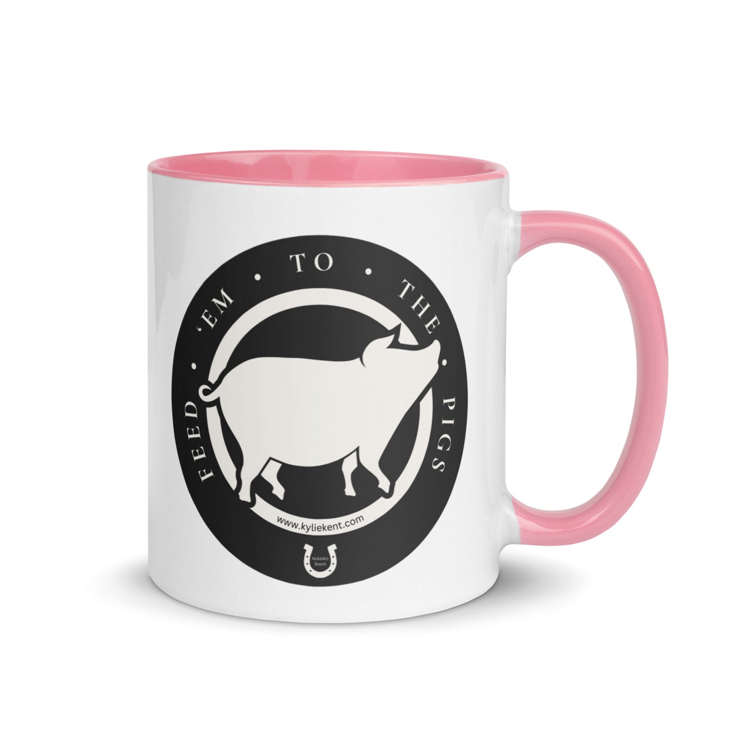 Feed 'em to the Pigs Mug with Color Inside