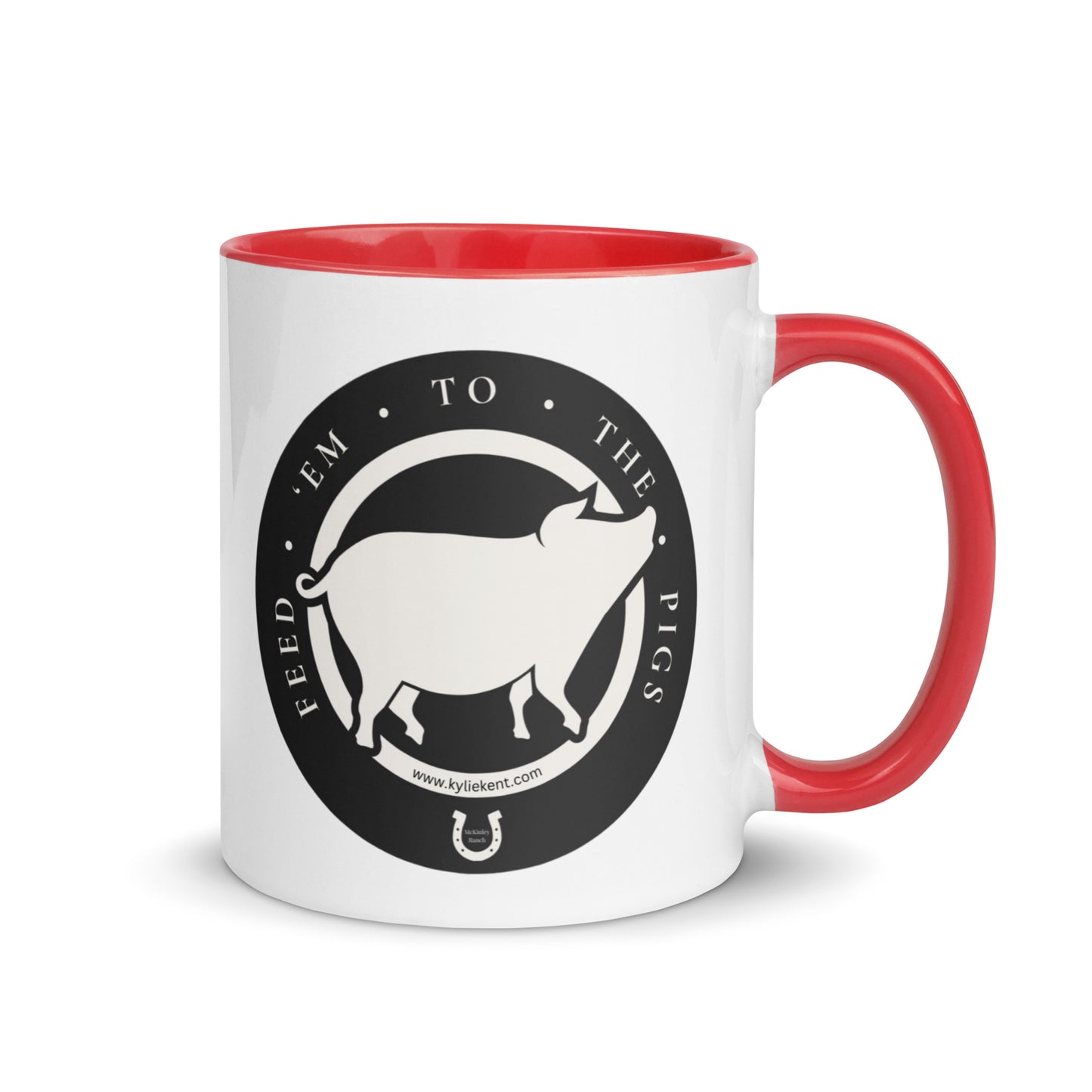 Feed 'em to the Pigs Mug with Color Inside