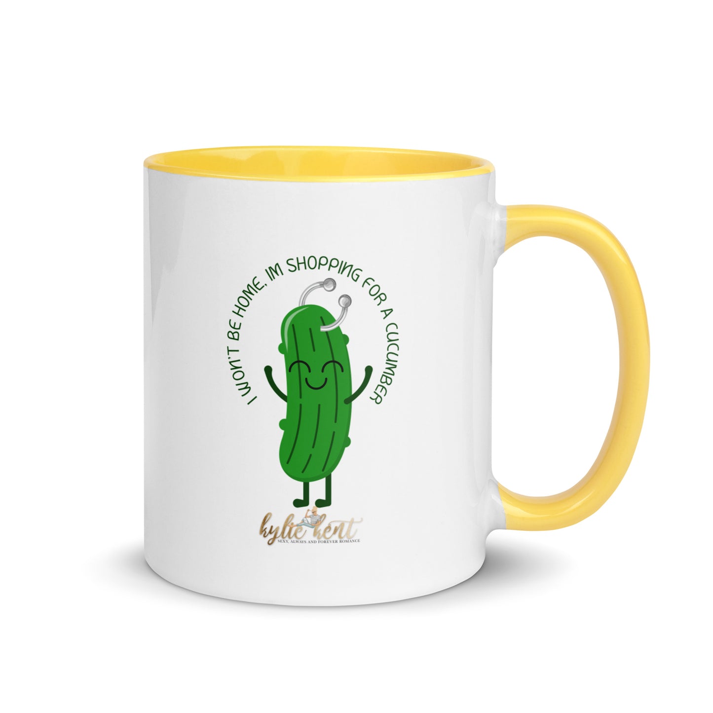 Cucumber Shopping Mug with Color Inside